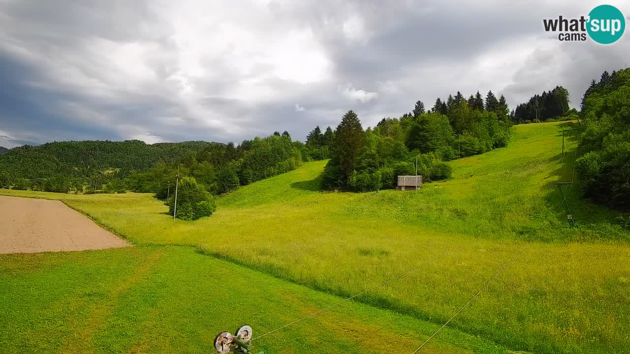 Cámara web Smučišče Senožeta – Estación de esquí en Srednja Vas cerca de Bohinj