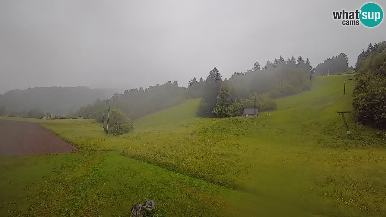 Webcam Smučišče Senožeta – Skigebiet in Srednja Vas bei Bohinj