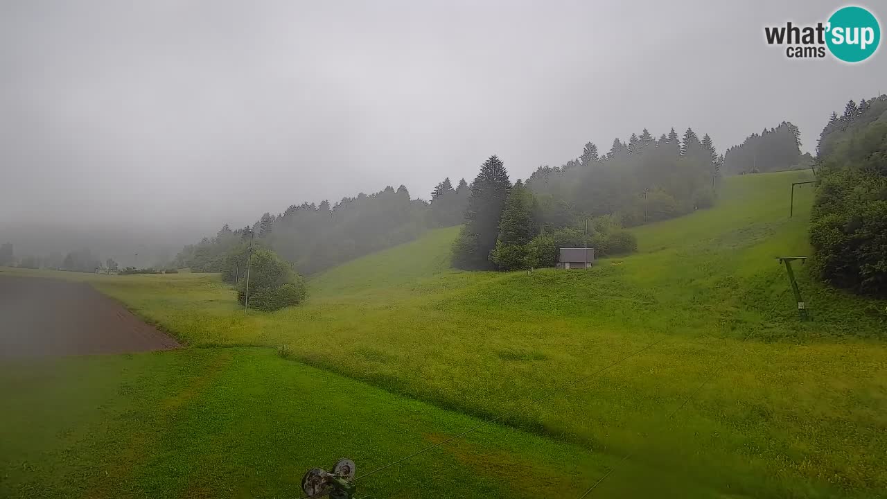 Webcam Smučišče Senožeta – Skigebiet in Srednja Vas bei Bohinj