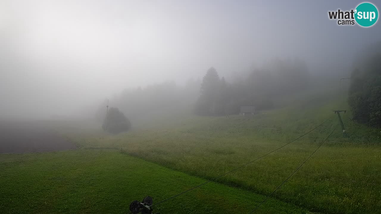 Webcam Smučišče Senožeta – Skigebiet in Srednja Vas bei Bohinj