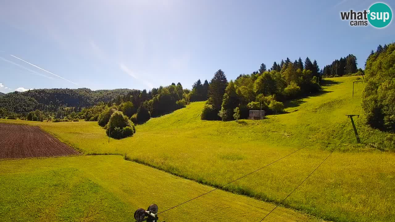 Cámara web Smučišče Senožeta – Estación de esquí en Srednja Vas cerca de Bohinj