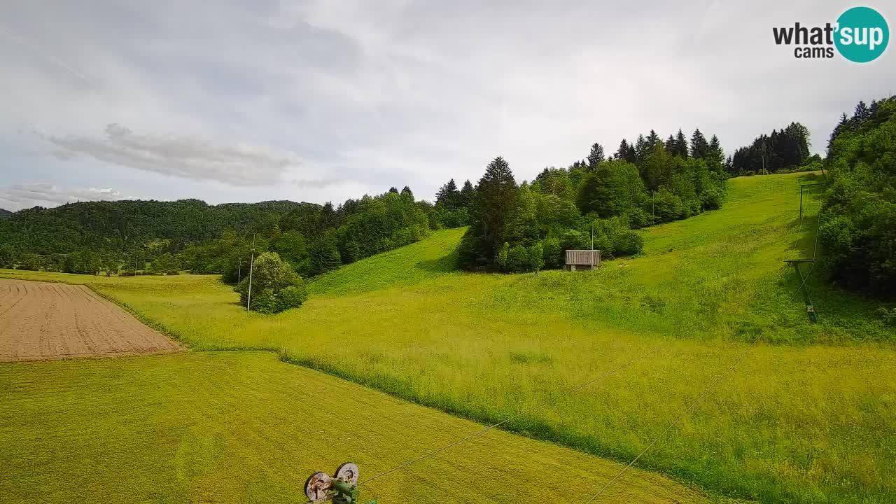 Cámara web Smučišče Senožeta – Estación de esquí en Srednja Vas cerca de Bohinj