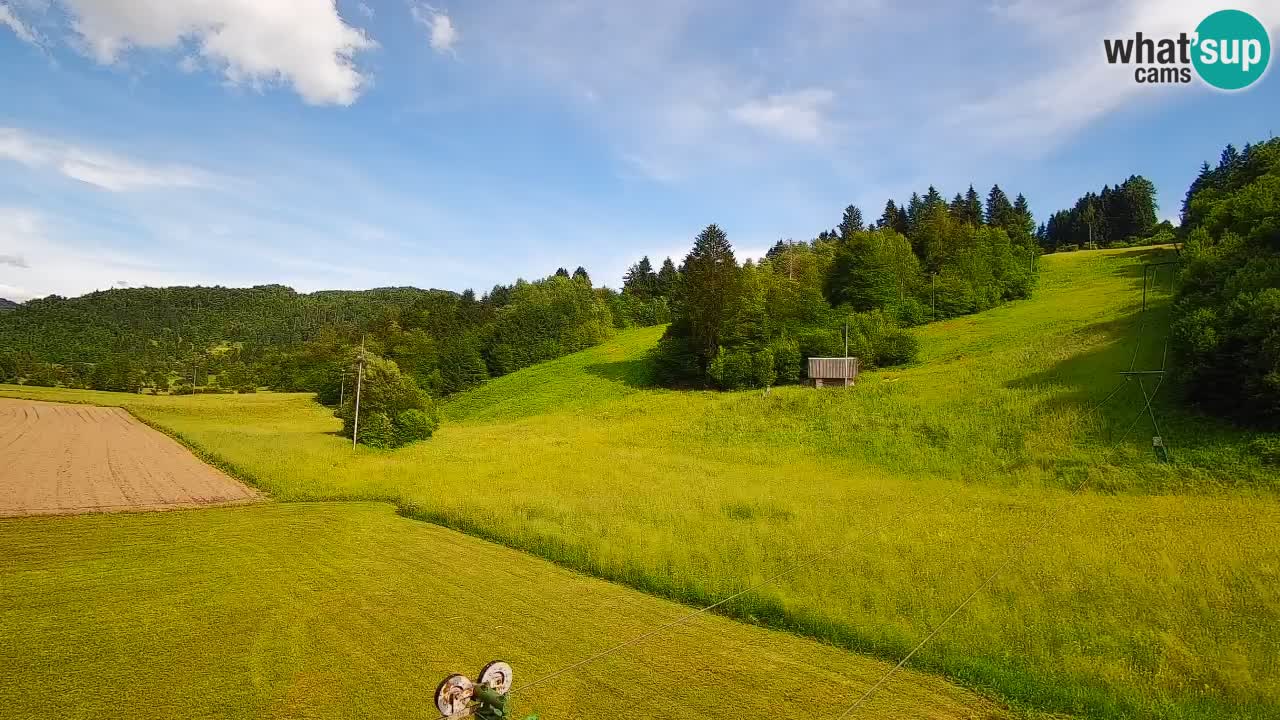 Cámara web Smučišče Senožeta – Estación de esquí en Srednja Vas cerca de Bohinj