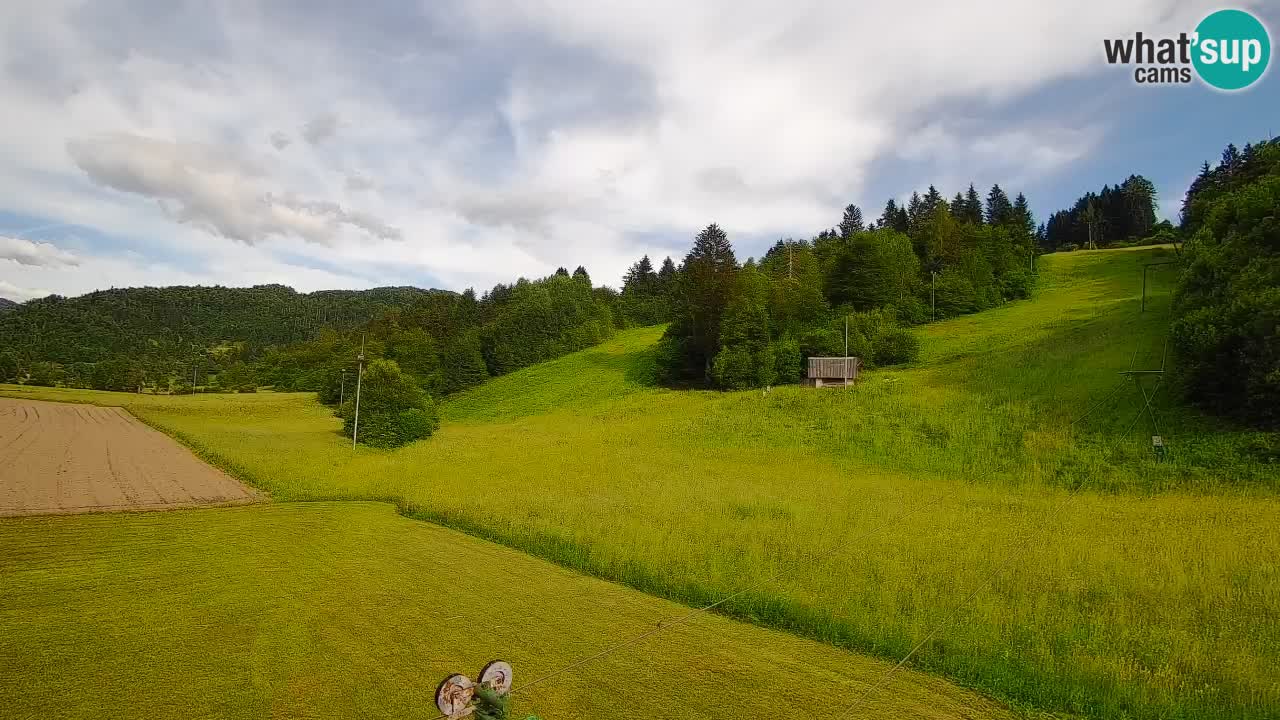 Cámara web Smučišče Senožeta – Estación de esquí en Srednja Vas cerca de Bohinj