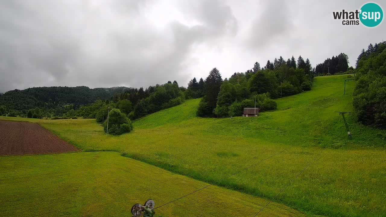 Cámara web Smučišče Senožeta – Estación de esquí en Srednja Vas cerca de Bohinj