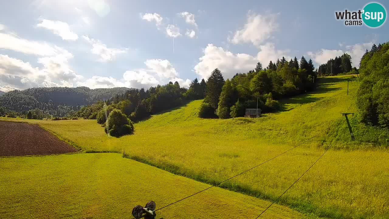 Cámara web Smučišče Senožeta – Estación de esquí en Srednja Vas cerca de Bohinj