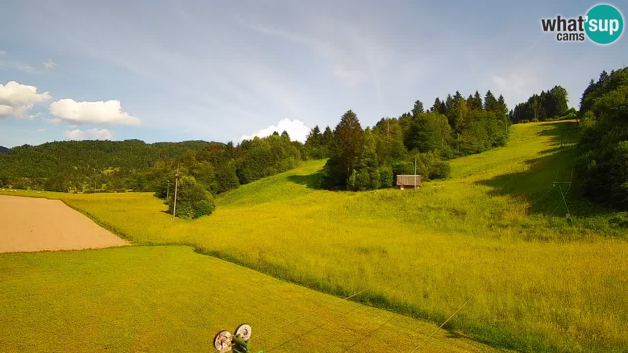 Cámara web Smučišče Senožeta – Estación de esquí en Srednja Vas cerca de Bohinj