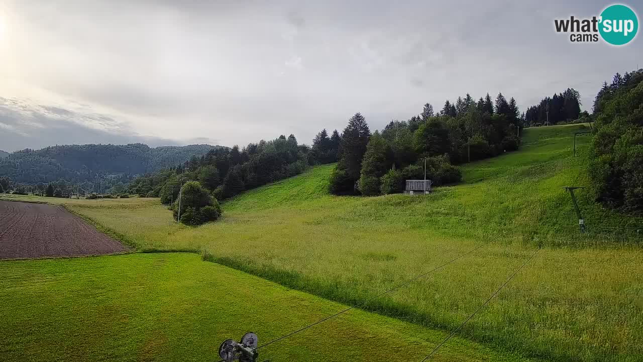 Webcam Smučišče Senožeta – Skigebiet in Srednja Vas bei Bohinj