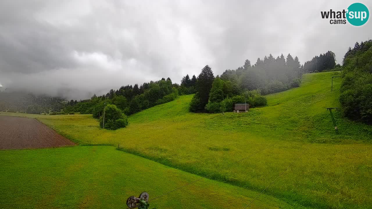 Webcam Smučišče Senožeta – Skigebiet in Srednja Vas bei Bohinj