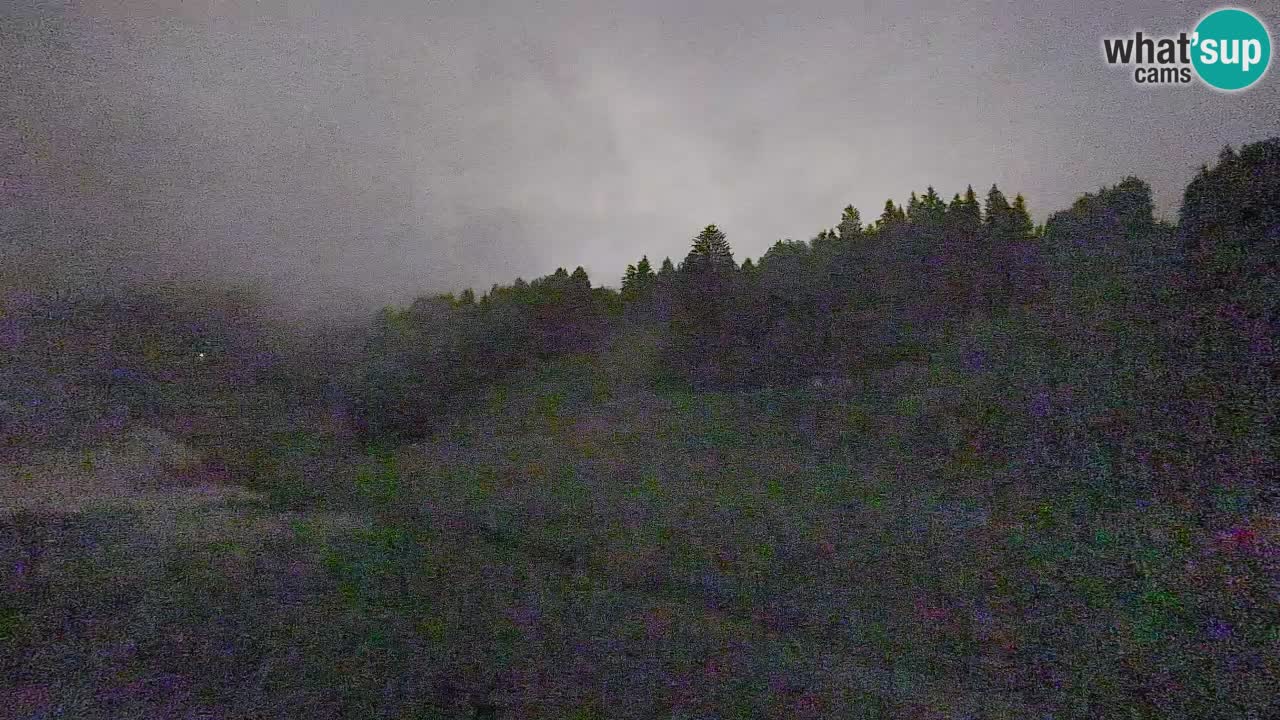 Webcam Smučišče Senožeta – Skigebiet in Srednja Vas bei Bohinj