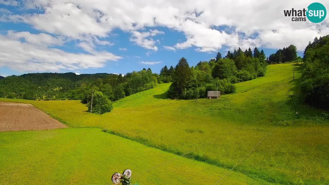 Cámara web Smučišče Senožeta – Estación de esquí en Srednja Vas cerca de Bohinj
