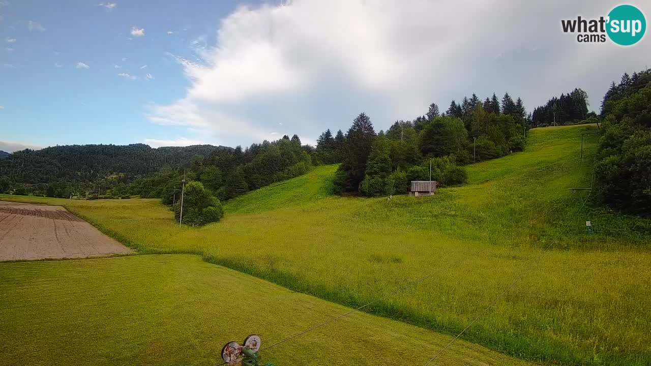Cámara web Smučišče Senožeta – Estación de esquí en Srednja Vas cerca de Bohinj