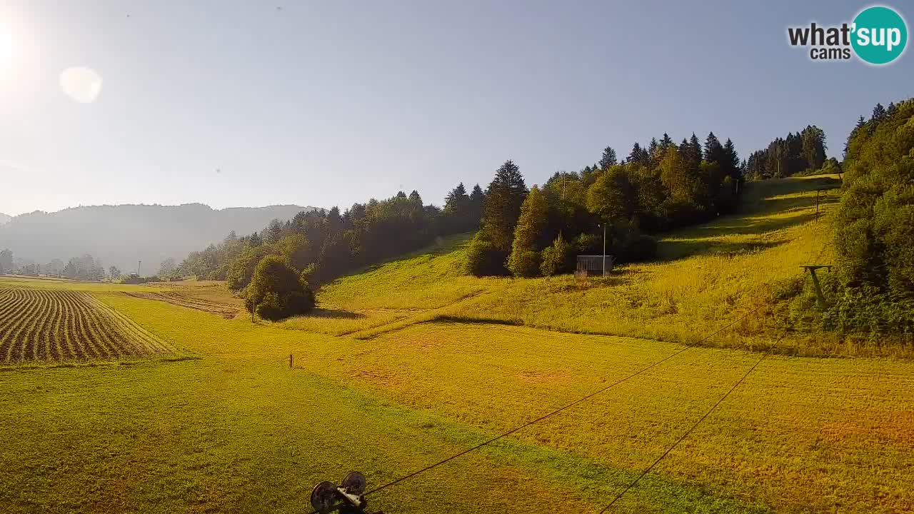 Cámara web Smučišče Senožeta – Estación de esquí en Srednja Vas cerca de Bohinj
