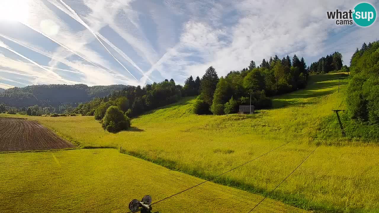 Webcam Smučišče Senožeta – Station de ski à Srednja Vas près de Bohinj