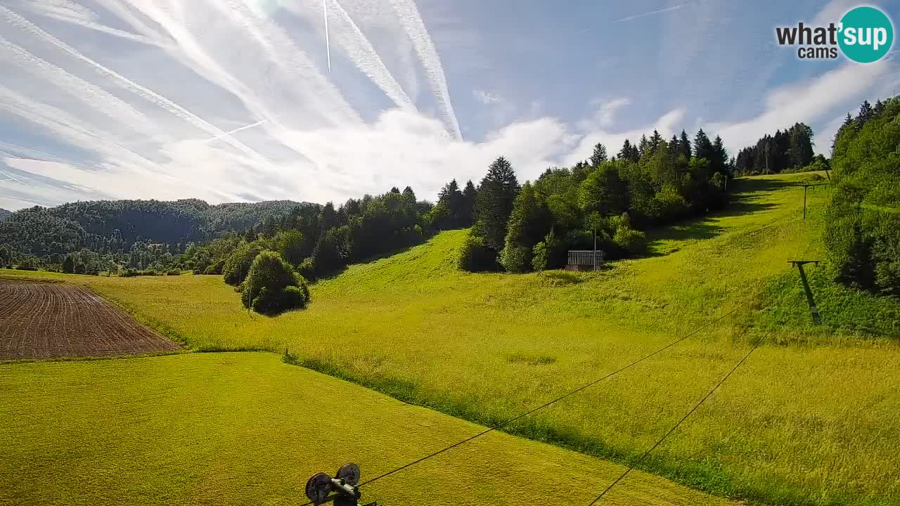 Cámara web Smučišče Senožeta – Estación de esquí en Srednja Vas cerca de Bohinj