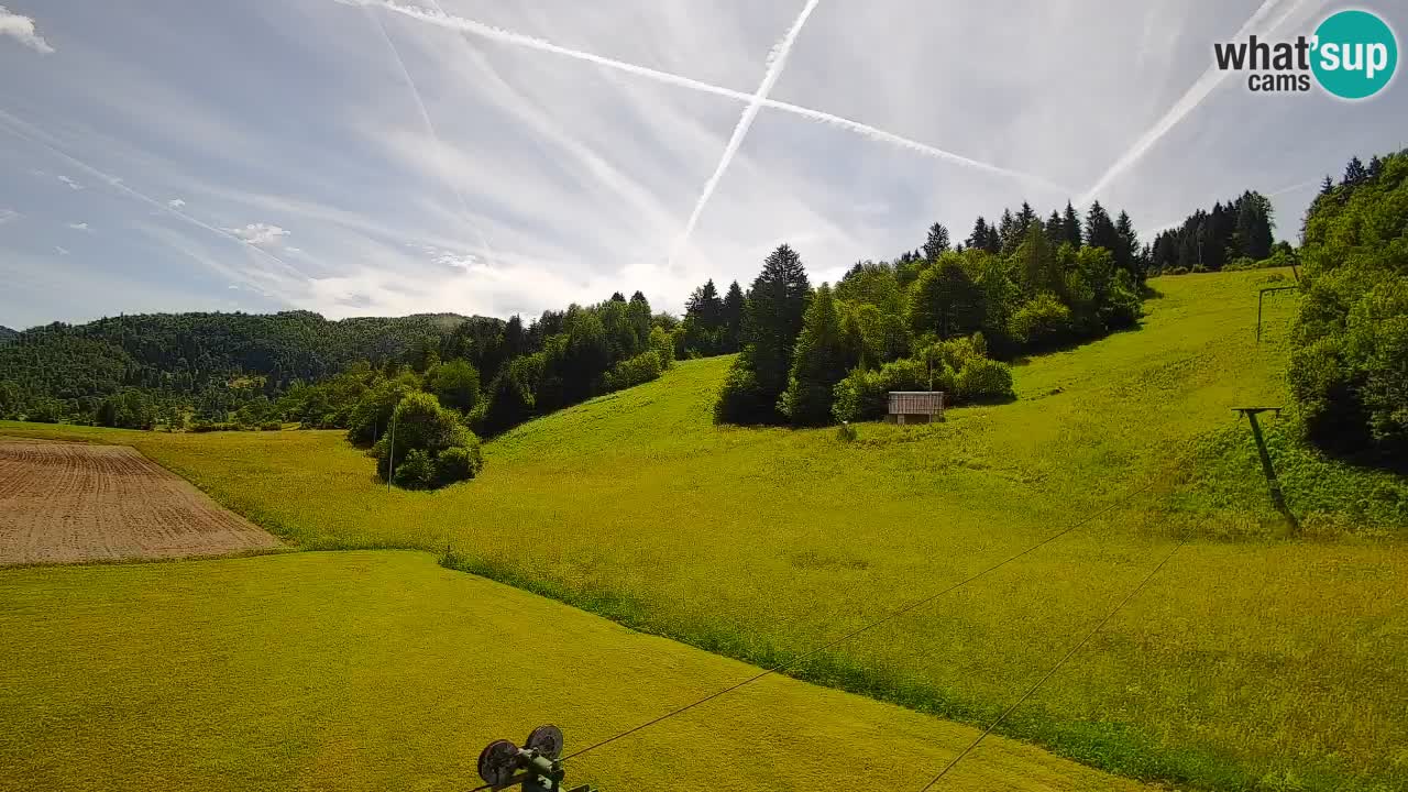 Cámara web Smučišče Senožeta – Estación de esquí en Srednja Vas cerca de Bohinj