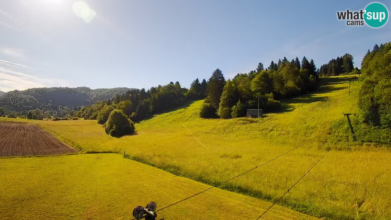 Webcam Smučišče Senožeta – Station de ski à Srednja Vas près de Bohinj