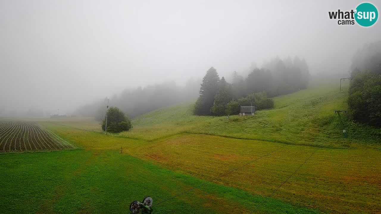 Webcam Smučišče Senožeta – Skigebiet in Srednja Vas bei Bohinj