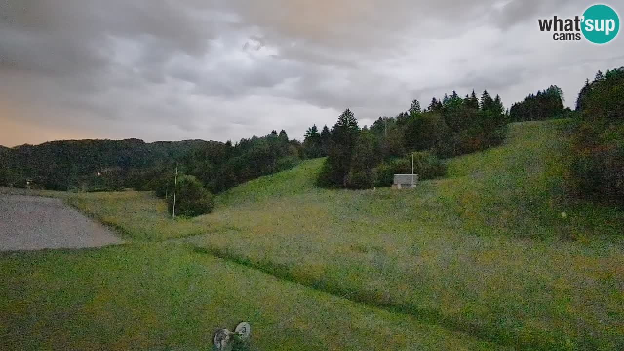 Webcam Smučišče Senožeta – Skigebiet in Srednja Vas bei Bohinj