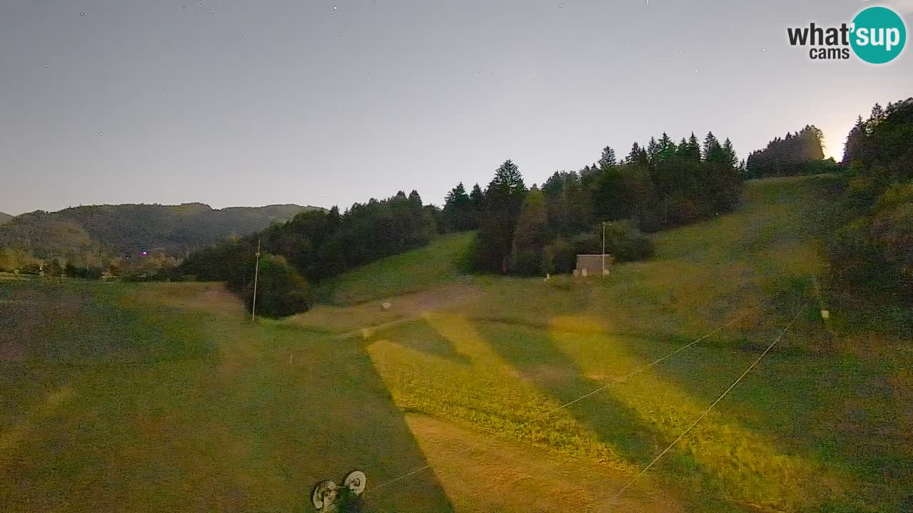 Webcam Smučišče Senožeta – Skigebiet in Srednja Vas bei Bohinj