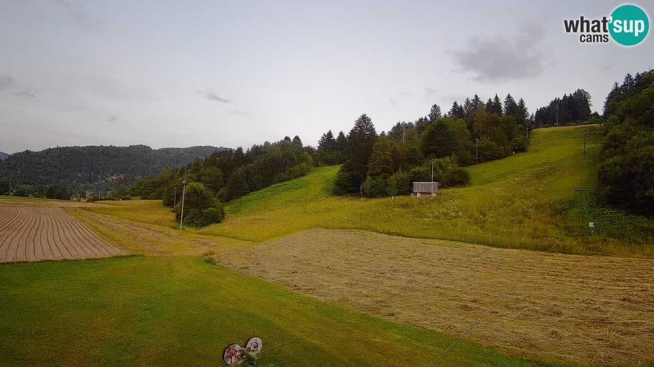 Webcam Smučišče Senožeta – Skigebiet in Srednja Vas bei Bohinj