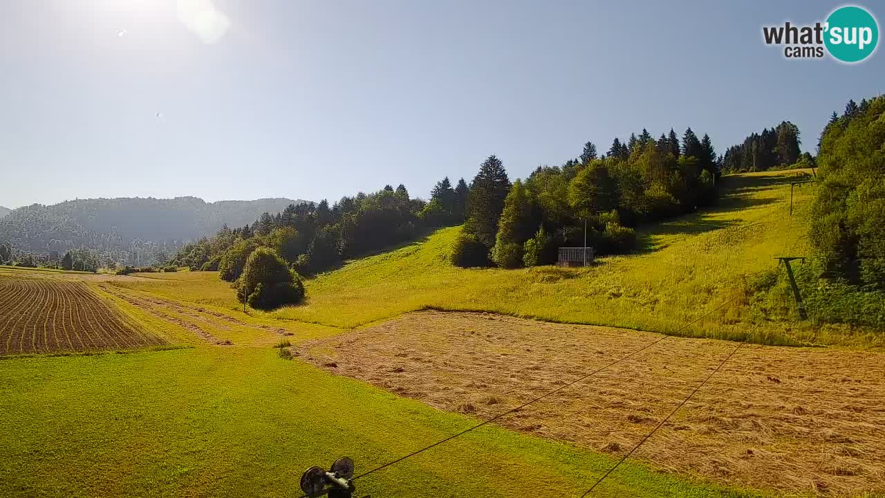 Webcam Smučišče Senožeta – Skigebiet in Srednja Vas bei Bohinj