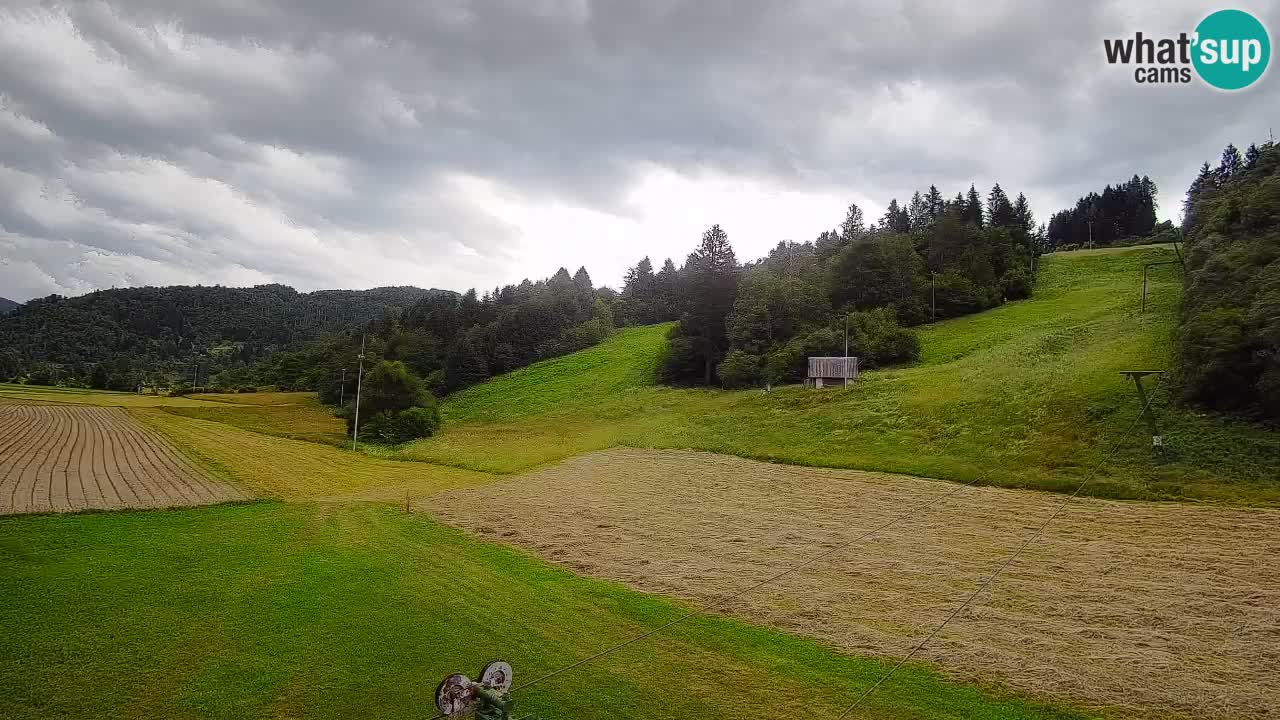 Webcam Smučišče Senožeta – Skigebiet in Srednja Vas bei Bohinj