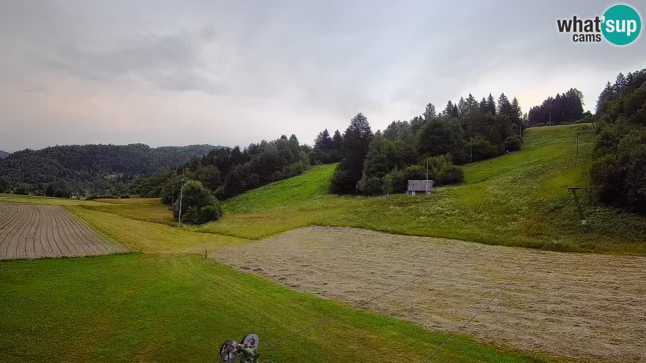 Webcam Smučišče Senožeta – Skigebiet in Srednja Vas bei Bohinj