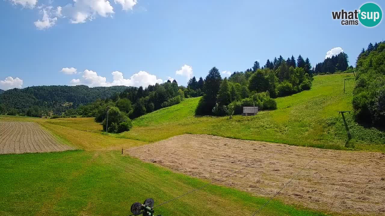 Webcam Smučišče Senožeta – Skigebiet in Srednja Vas bei Bohinj