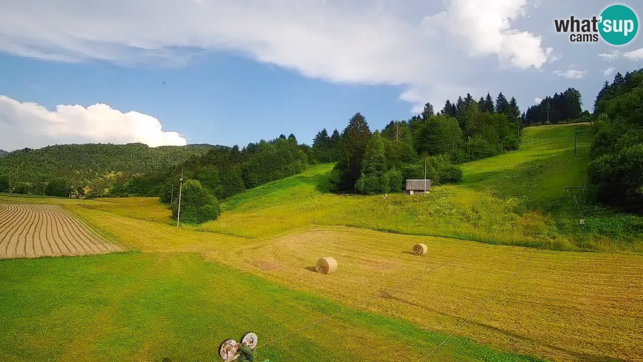 Cámara web Smučišče Senožeta – Estación de esquí en Srednja Vas cerca de Bohinj