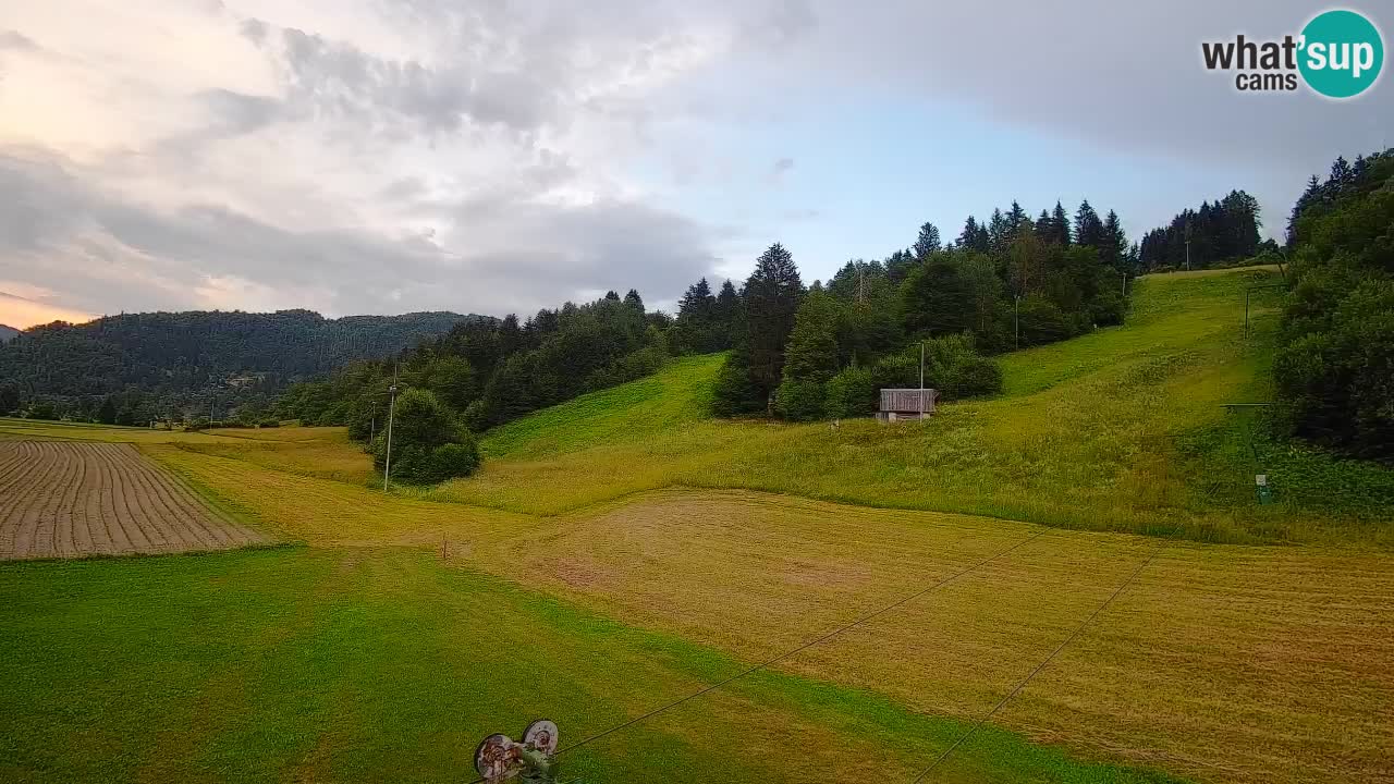 Cámara web Smučišče Senožeta – Estación de esquí en Srednja Vas cerca de Bohinj