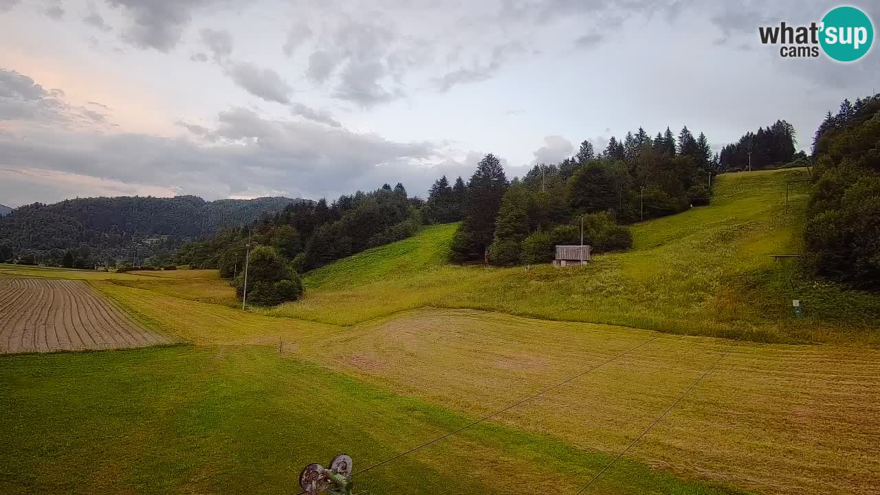 Webcam Smučišče Senožeta – Skigebiet in Srednja Vas bei Bohinj