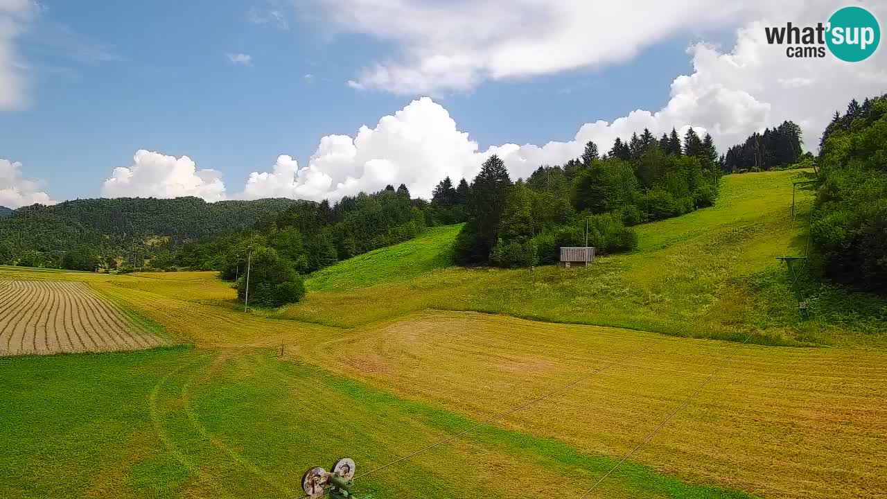 Cámara web Smučišče Senožeta – Estación de esquí en Srednja Vas cerca de Bohinj
