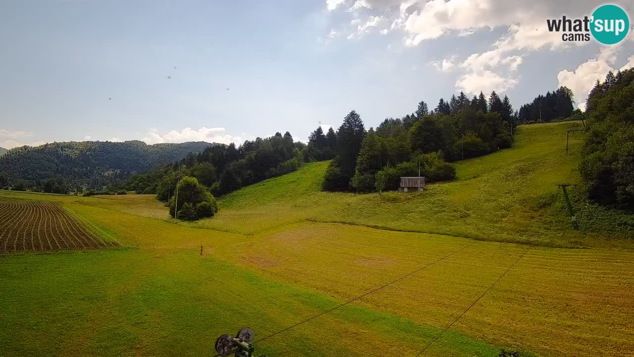 Cámara web Smučišče Senožeta – Estación de esquí en Srednja Vas cerca de Bohinj