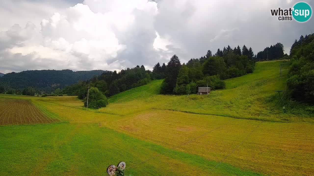 Webcam Smučišče Senožeta – Station de ski à Srednja Vas près de Bohinj