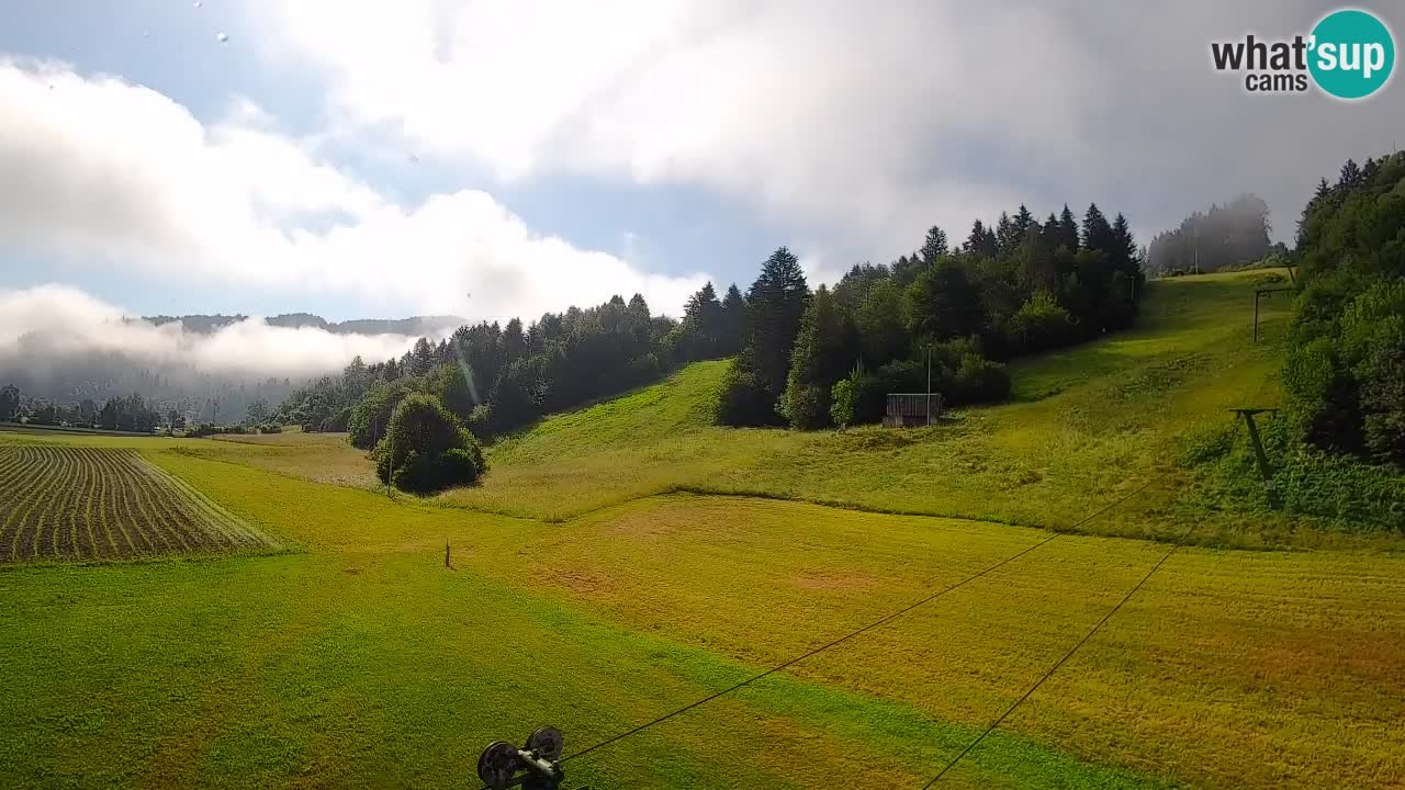 Cámara web Smučišče Senožeta – Estación de esquí en Srednja Vas cerca de Bohinj