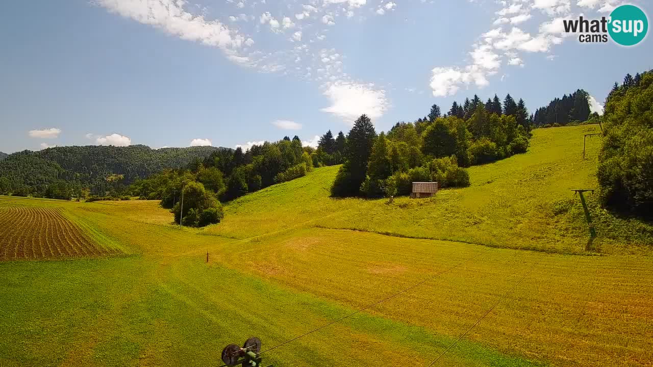 Webcam Smučišče Senožeta – Station de ski à Srednja Vas près de Bohinj