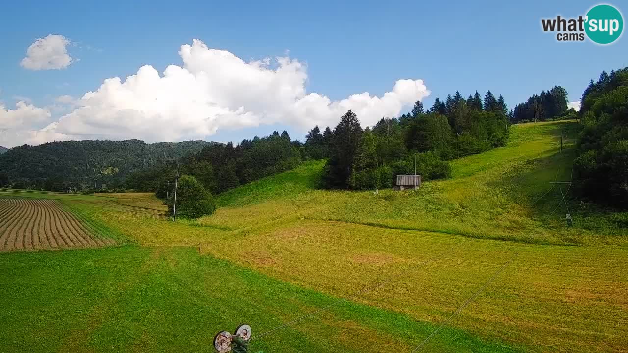 Cámara web Smučišče Senožeta – Estación de esquí en Srednja Vas cerca de Bohinj