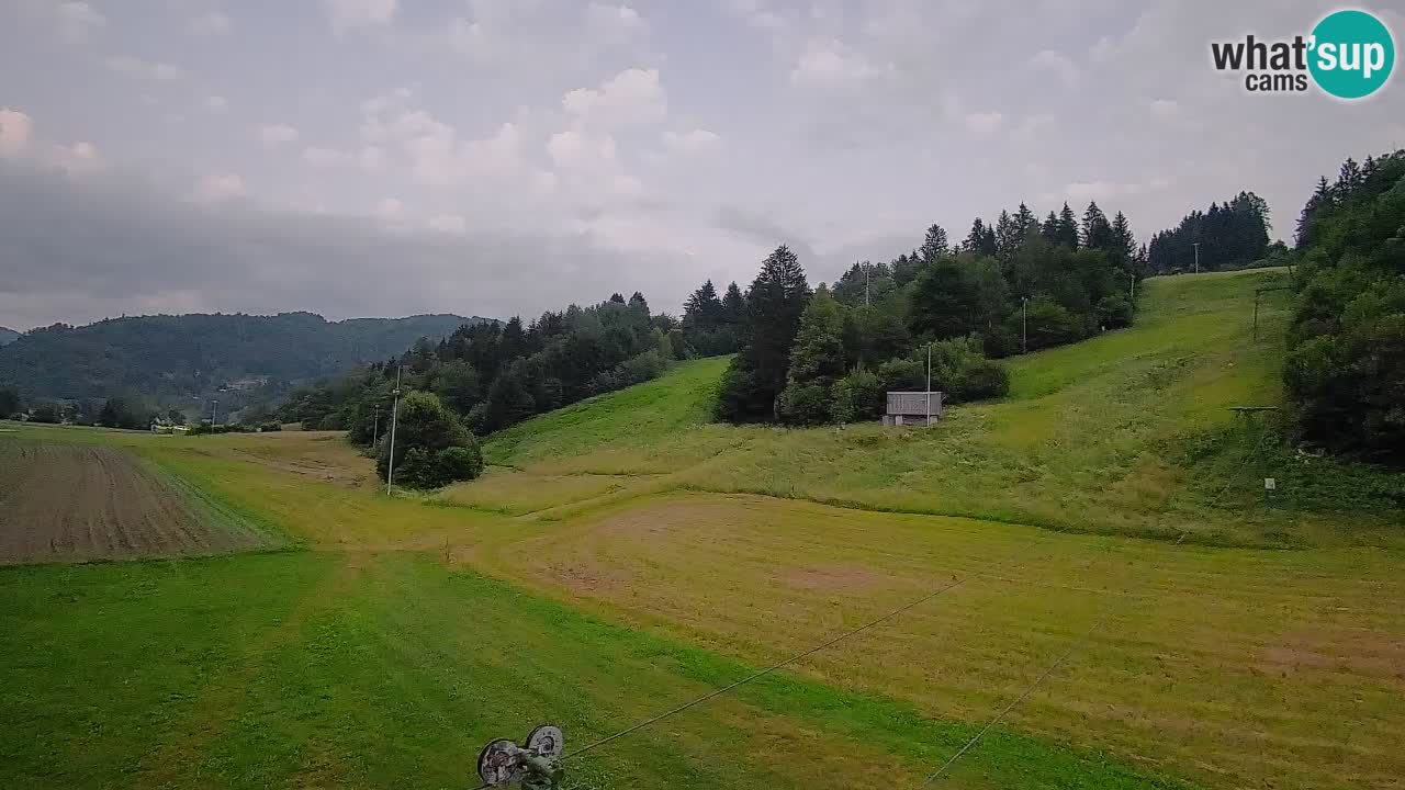 Webcam Smučišče Senožeta – Skigebiet in Srednja Vas bei Bohinj