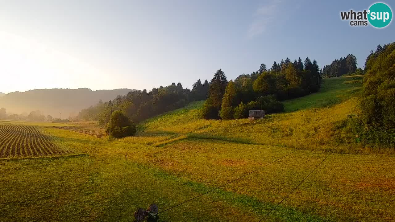 Cámara web Smučišče Senožeta – Estación de esquí en Srednja Vas cerca de Bohinj