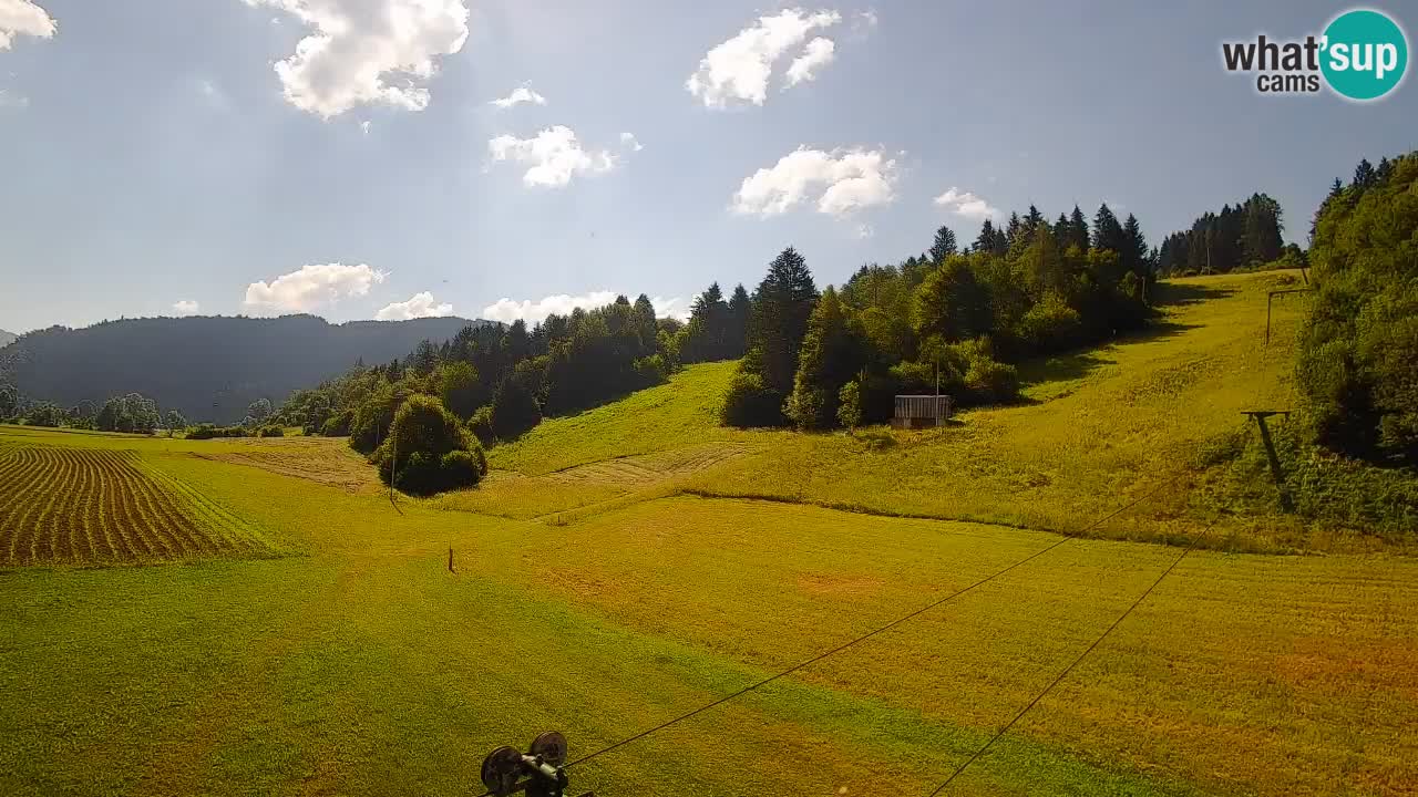 Cámara web Smučišče Senožeta – Estación de esquí en Srednja Vas cerca de Bohinj