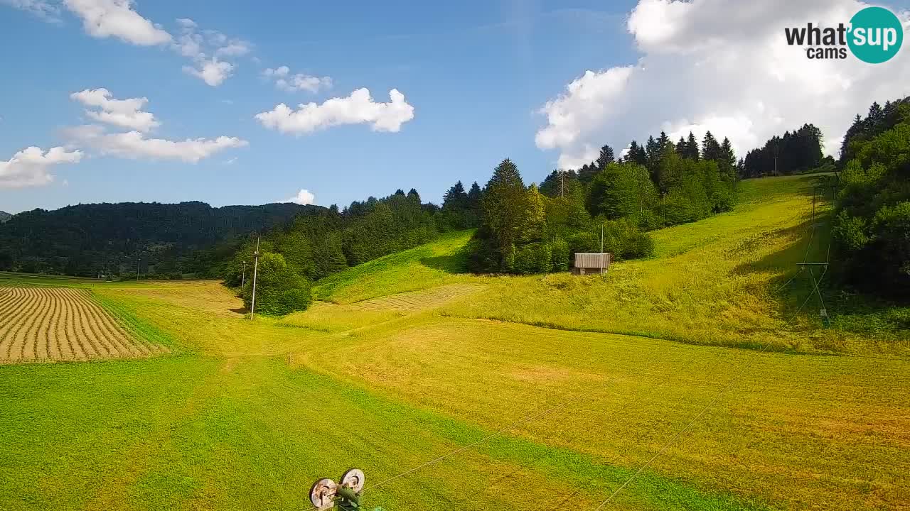 Cámara web Smučišče Senožeta – Estación de esquí en Srednja Vas cerca de Bohinj