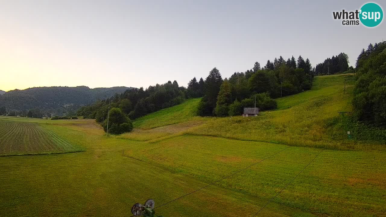 Cámara web Smučišče Senožeta – Estación de esquí en Srednja Vas cerca de Bohinj
