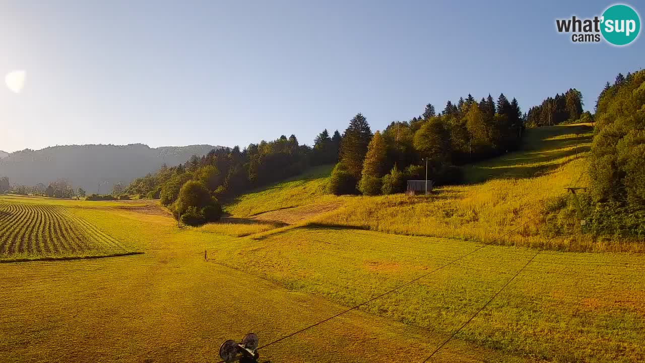 Cámara web Smučišče Senožeta – Estación de esquí en Srednja Vas cerca de Bohinj