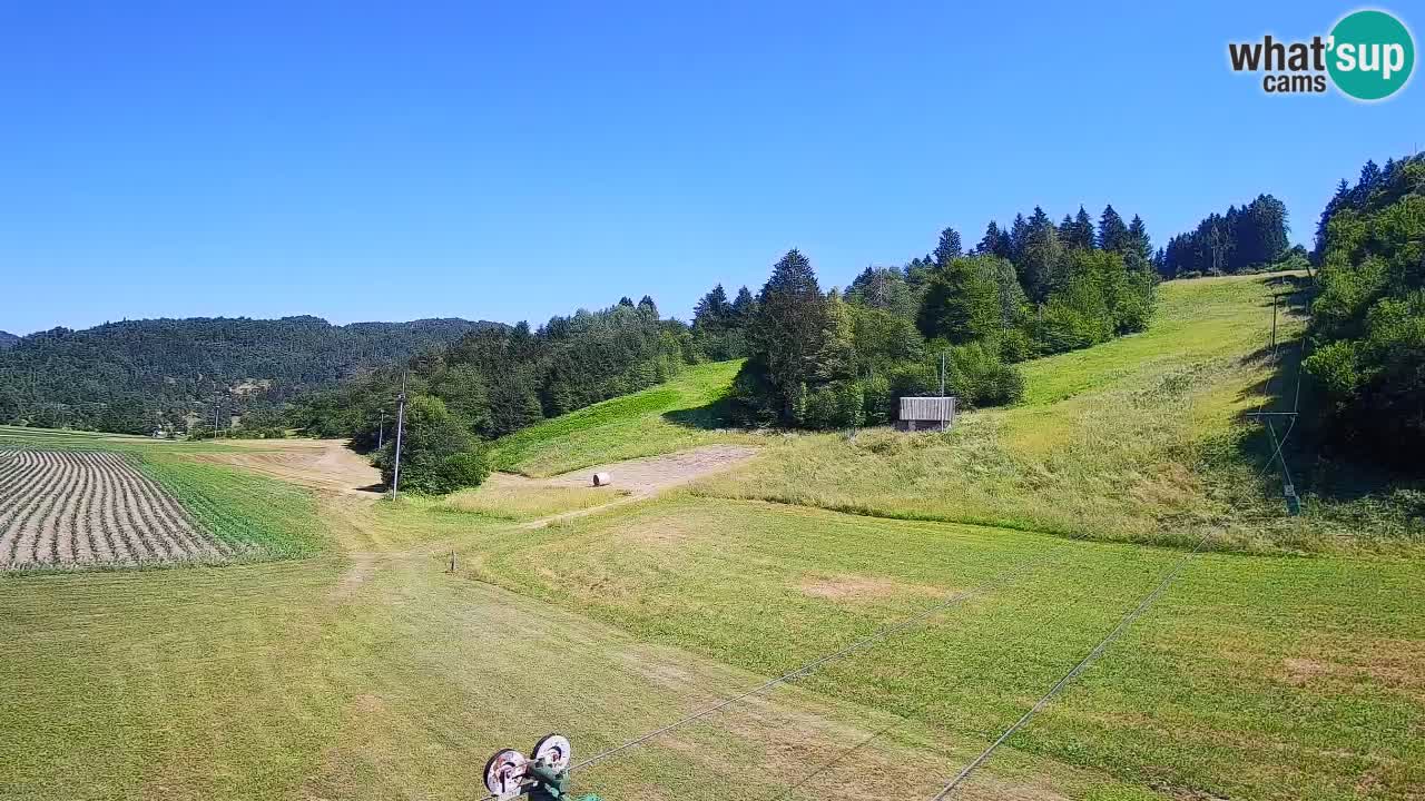Cámara web Smučišče Senožeta – Estación de esquí en Srednja Vas cerca de Bohinj