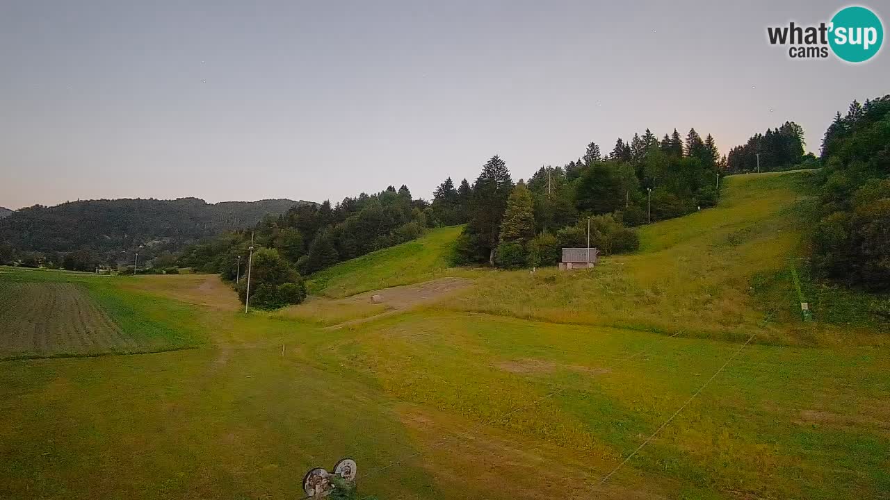 Webcam Smučišče Senožeta – Skigebiet in Srednja Vas bei Bohinj