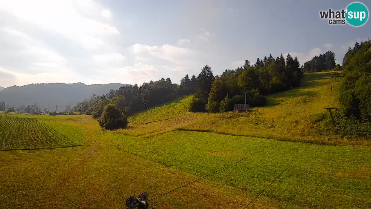 Webcam Smučišče Senožeta – Skigebiet in Srednja Vas bei Bohinj