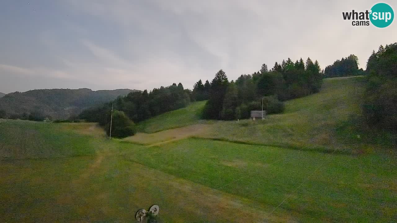 Webcam Smučišče Senožeta – Skigebiet in Srednja Vas bei Bohinj