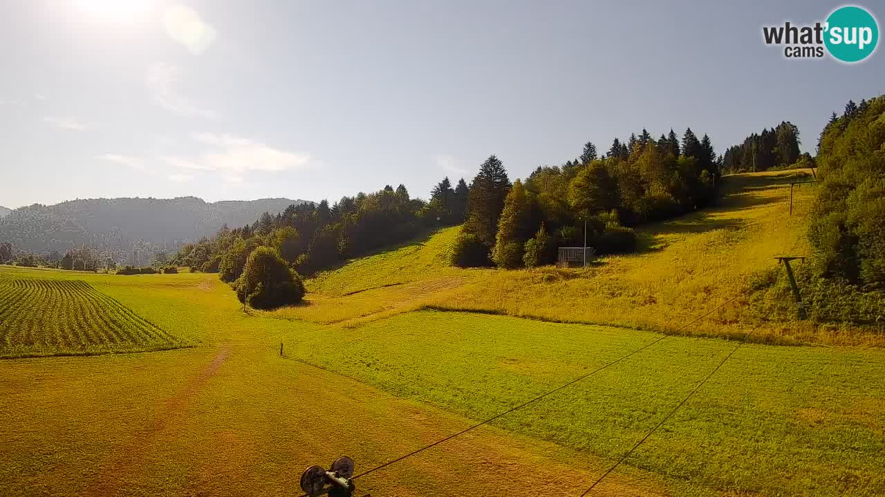 Cámara web Smučišče Senožeta – Estación de esquí en Srednja Vas cerca de Bohinj