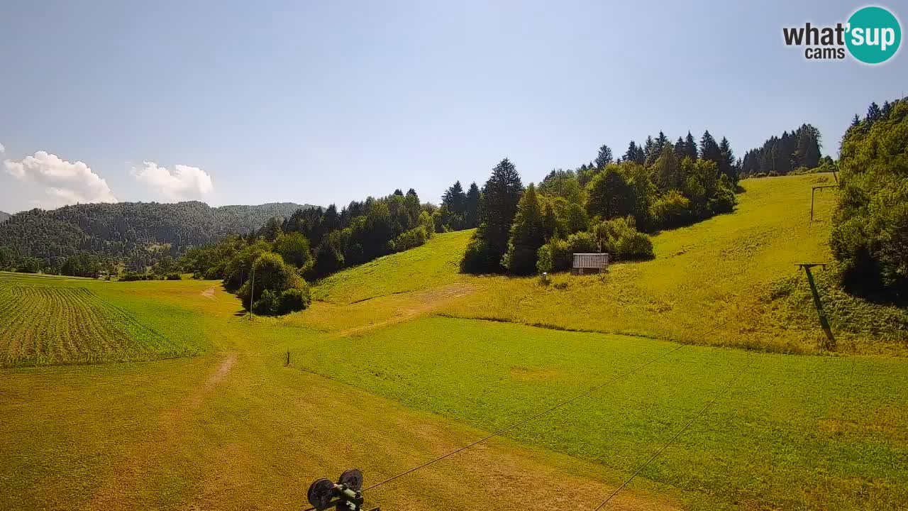 Cámara web Smučišče Senožeta – Estación de esquí en Srednja Vas cerca de Bohinj